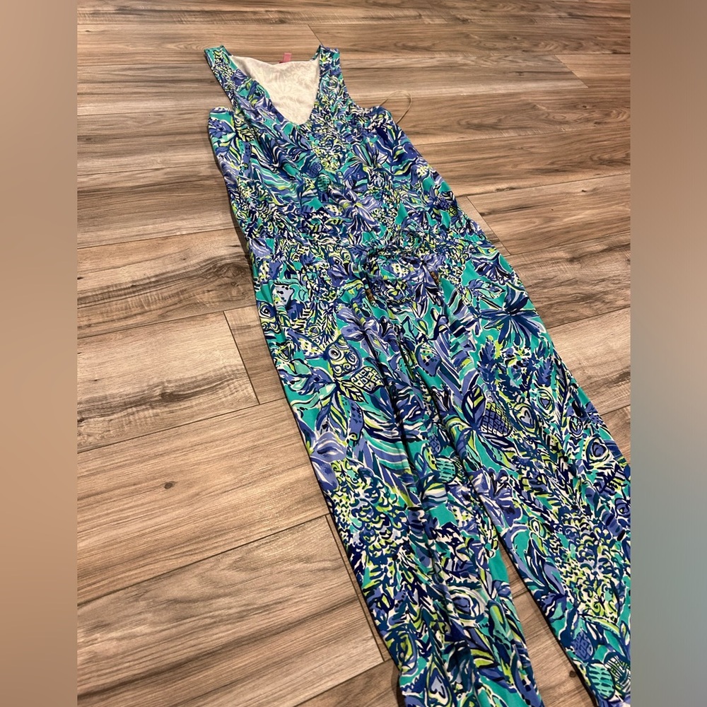 NWOT Lilly Pulitzer Paulina jumpsuit in Bennet blue - Picture 3 of 5